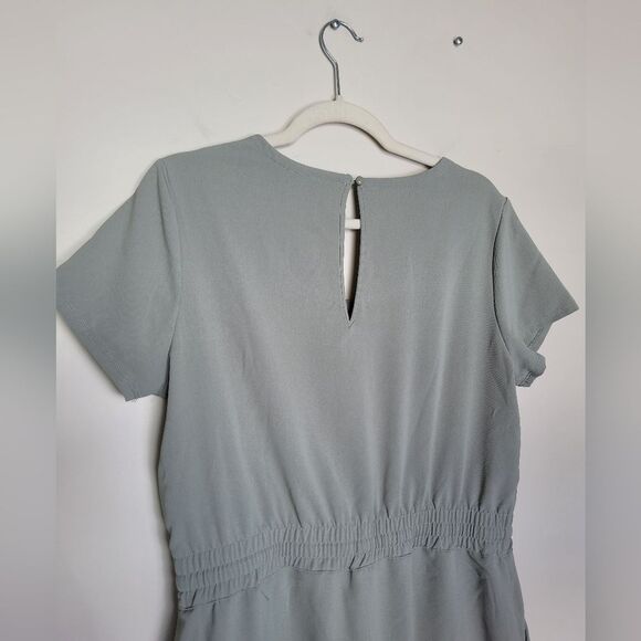 32⁰ Cool Twill Dress Sage Green T-Shirt Dress Pockets Casual Sporty Comfy Medium - Picture 9 of 15